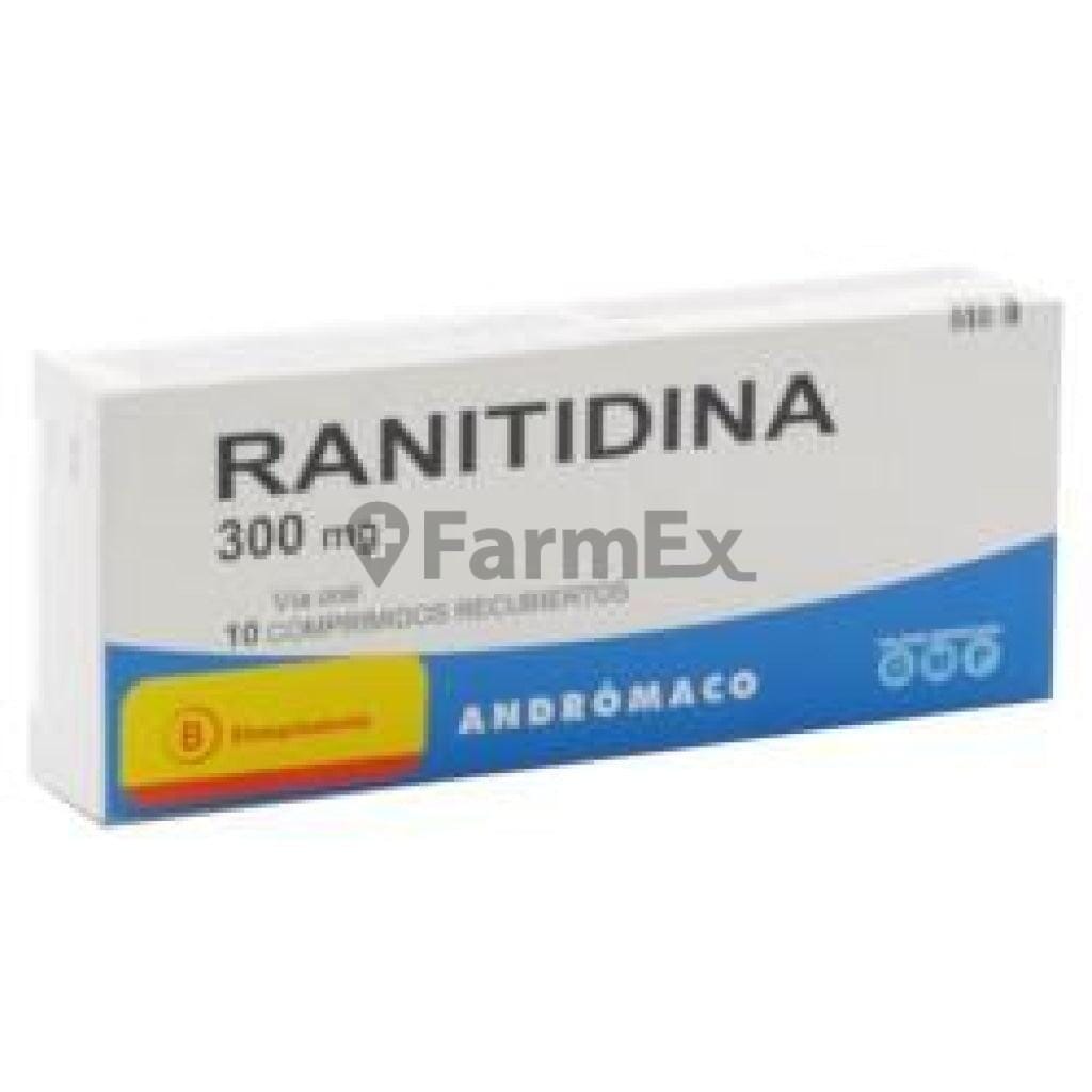 Ranitidina 300 mg x 10 comprimidos Farmex-BanMedica-Persistente